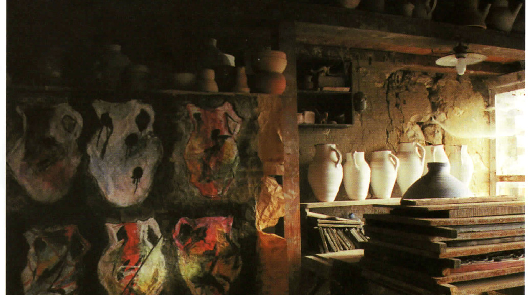 L'atelier d'Alain Gaudebert, 2002. Photo© Dauphine Scalbert