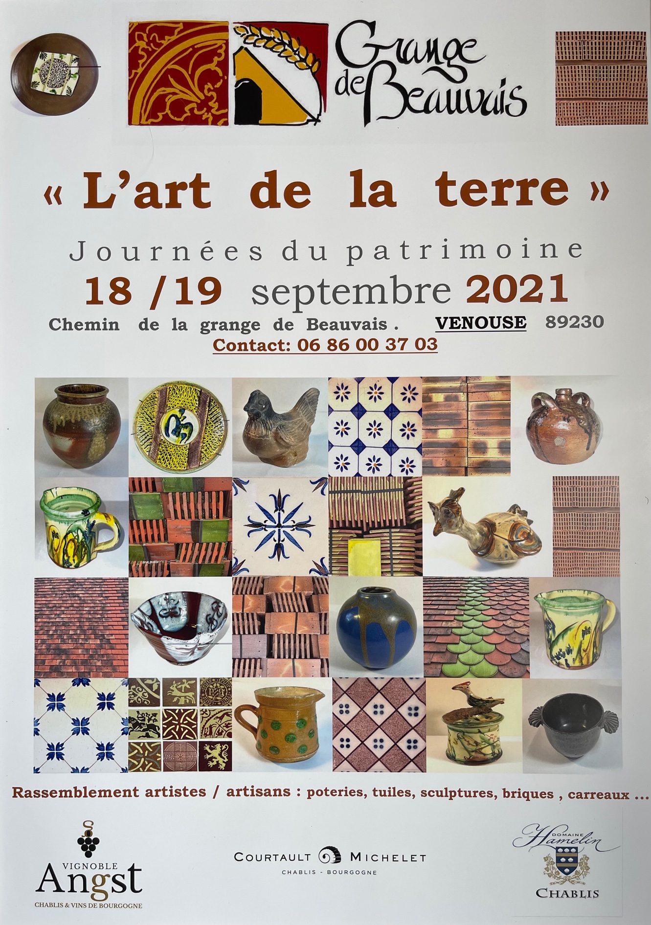 L’art de la terre – Venouse (Yonne – Pontigny) 18 et 19 septembre 2021